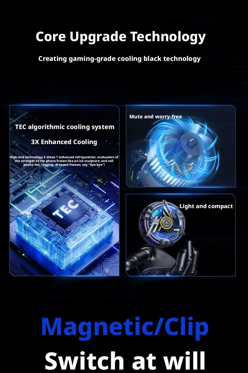 Magnetic Ice Seal Phone Cooler – Ultra-Fast TEC Cooling for Gaming & Streaming.JD18