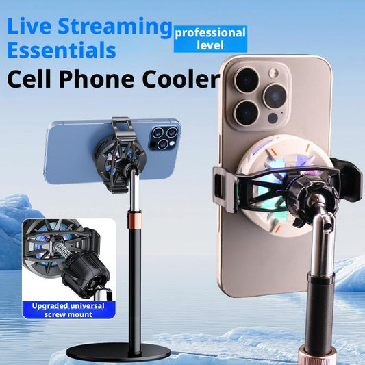 Magnetic Phone Cooler for Live Streaming – Silent, Fast Cooling with Screw Mount