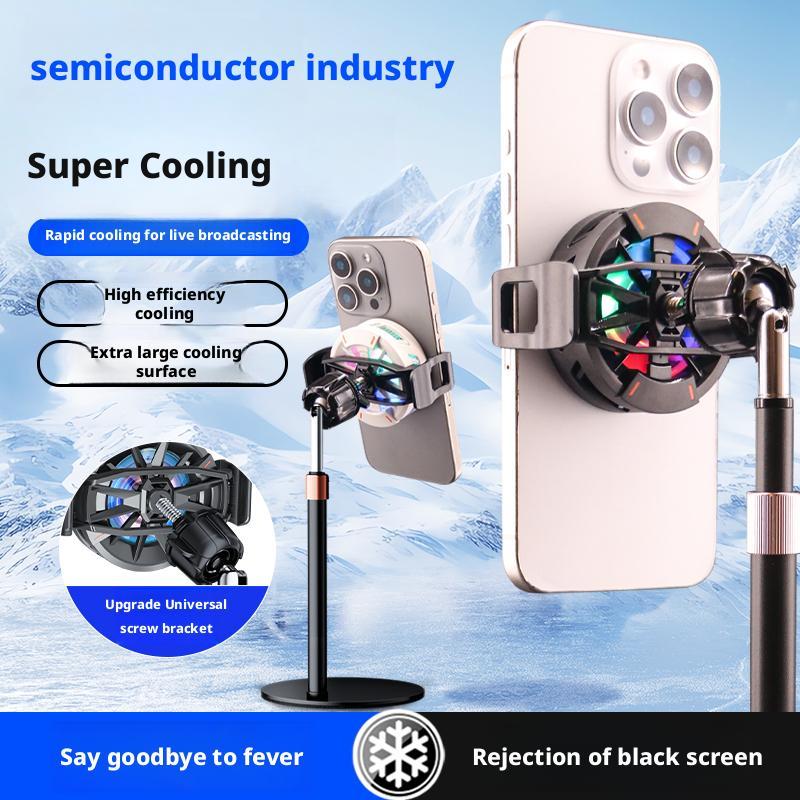 Magnetic Phone Cooler for Live Streaming – Silent, Fast Cooling with Screw Mount