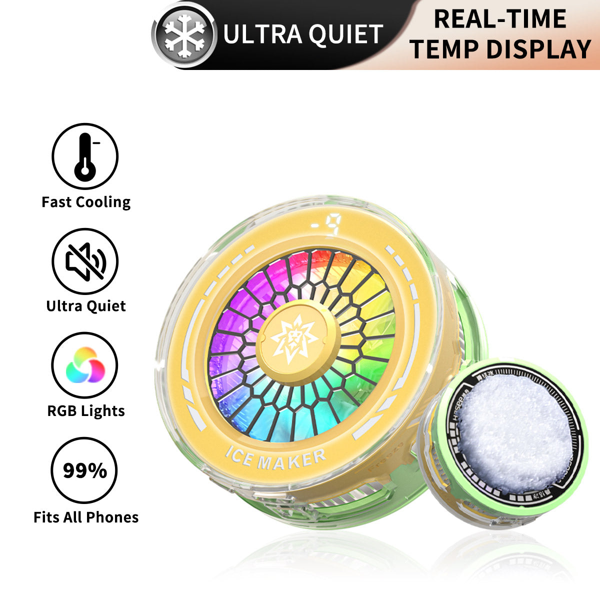 RGB Magnetic Semiconductor Phone Cooler – ICE MAKER