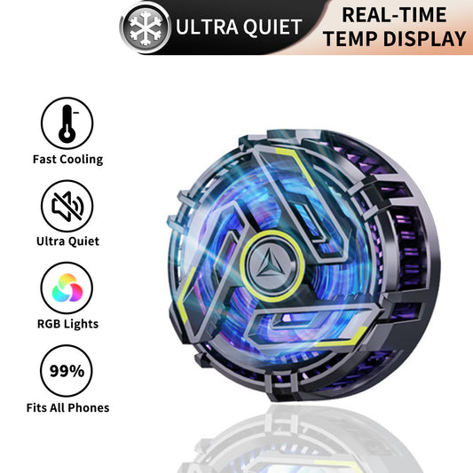 True Ice Magnetic Phone Cooler | RGB Lights | TEC Quad-Core Cooling | Low-Noise Fan