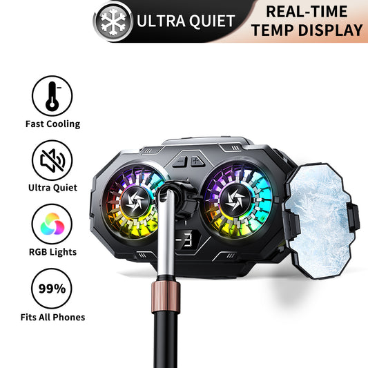 Dual-Fan RGB Semiconductor Phone Cooler SL55