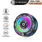 Honeycomb RGB Semiconductor Phone Cooler with Temp Display | Ultra Quiet Gaming Radiator