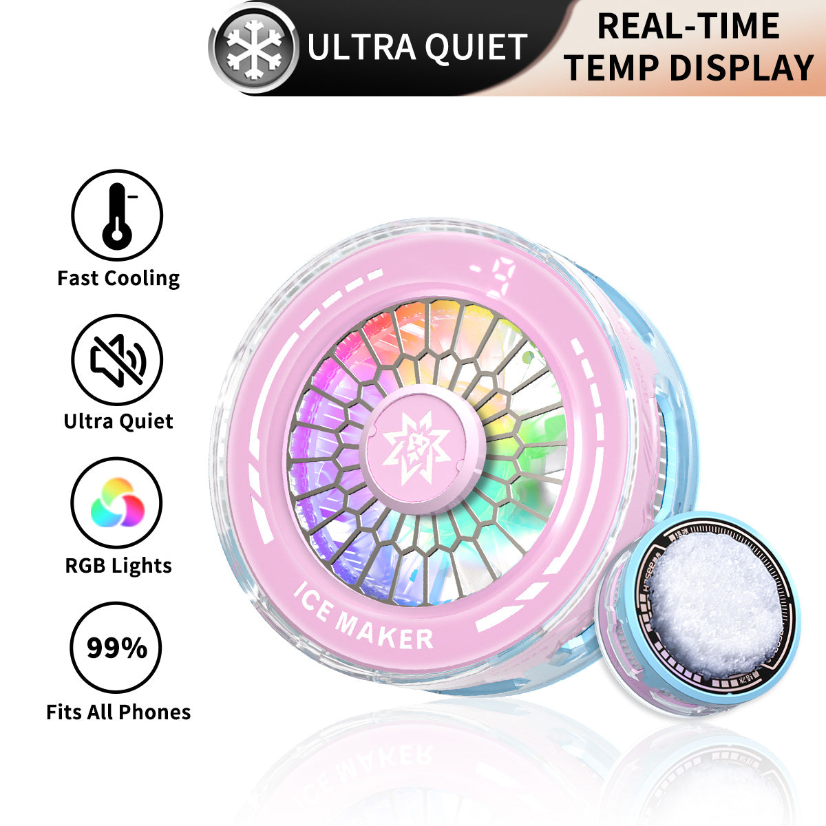 RGB Magnetic Semiconductor Phone Cooler – ICE MAKER