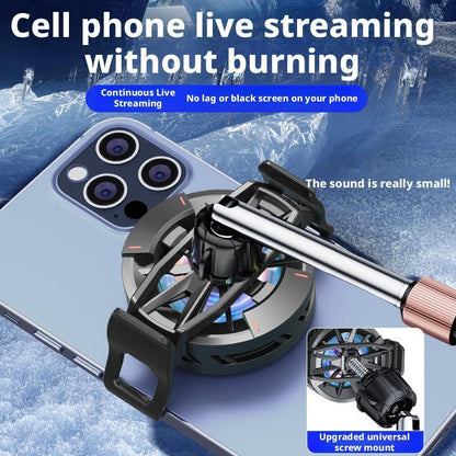 Magnetic Phone Cooler for Live Streaming – Silent, Fast Cooling with Screw Mount