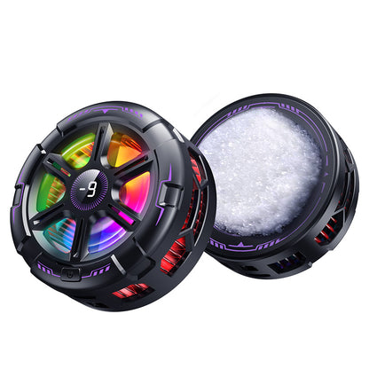 K21 Magnetic & Clip Ice-Cooling Phone Cooler – 15W High Power, RGB Lights, AI Temp Control
