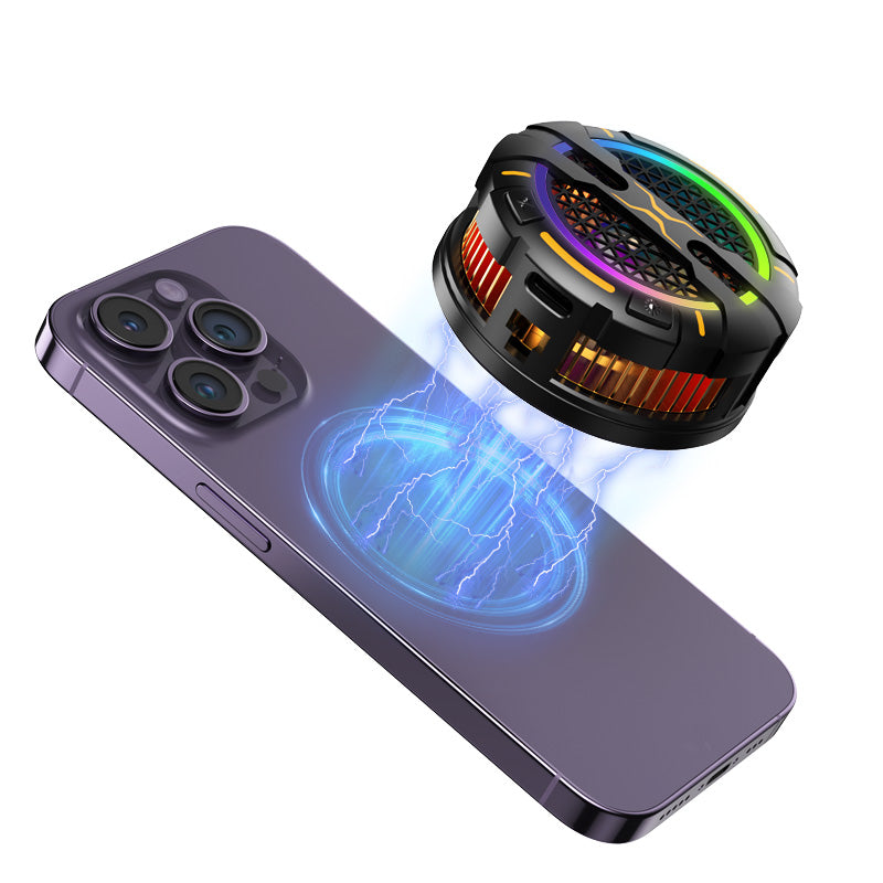 MagSafe & Clip-on RGB Phone Cooler, 15W High Power Ice Cooling