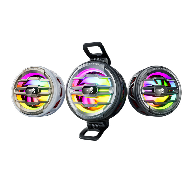 K22 Magnetic Ice-Cooling Phone Cooler – 15W High Power, RGB Lights, AI Temp Control