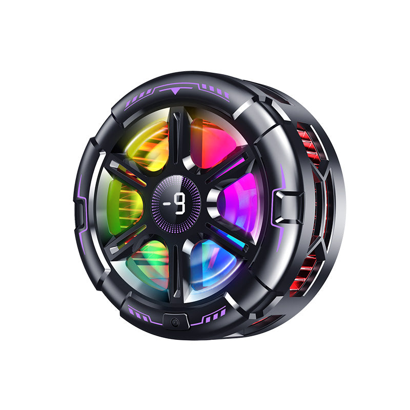 K21 Magnetic & Clip Ice-Cooling Phone Cooler – 15W High Power, RGB Lights, AI Temp Control