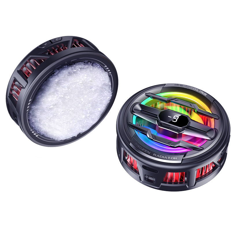 K22 Magnetic Ice-Cooling Phone Cooler – 15W High Power, RGB Lights, AI Temp Control