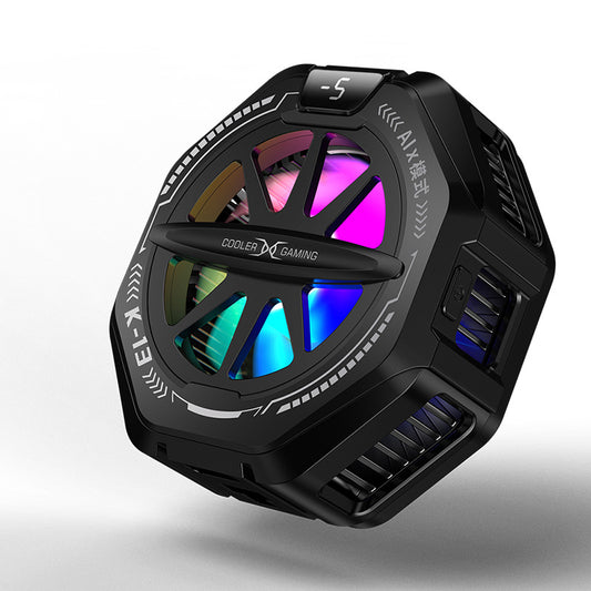 K13 Gaming Phone Cooler – Magnetic & Clip Design, RGB Lights, AI Temp Control
