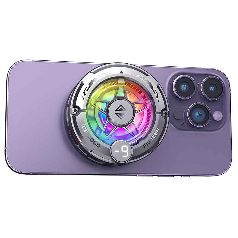 Ice-Lock Magnetic Phone Cooler | RGB Lighting | AI Smart Temperature Control