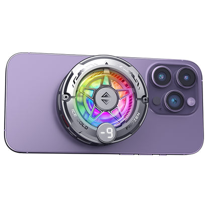 Ice-Lock Magnetic Phone Cooler | RGB Lighting | AI Smart Temperature Control