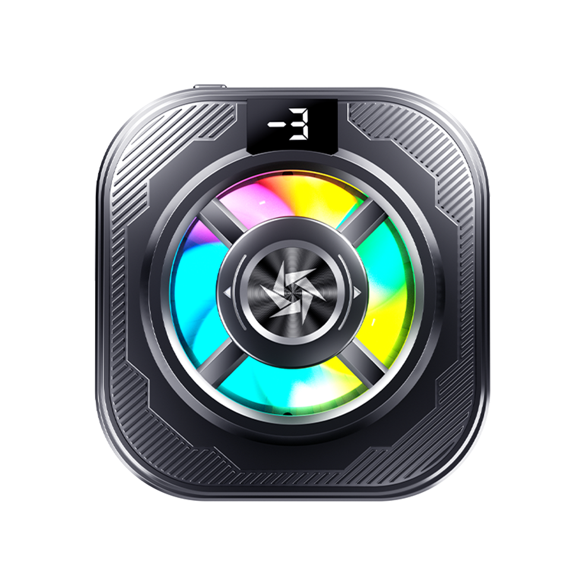 Square RGB Semiconductor Phone Cooler with Temp Display L39