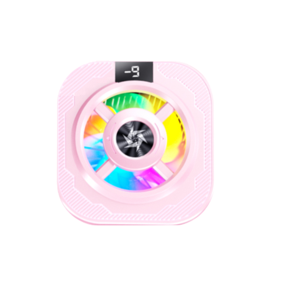 Square RGB Semiconductor Phone Cooler with Temp Display L39